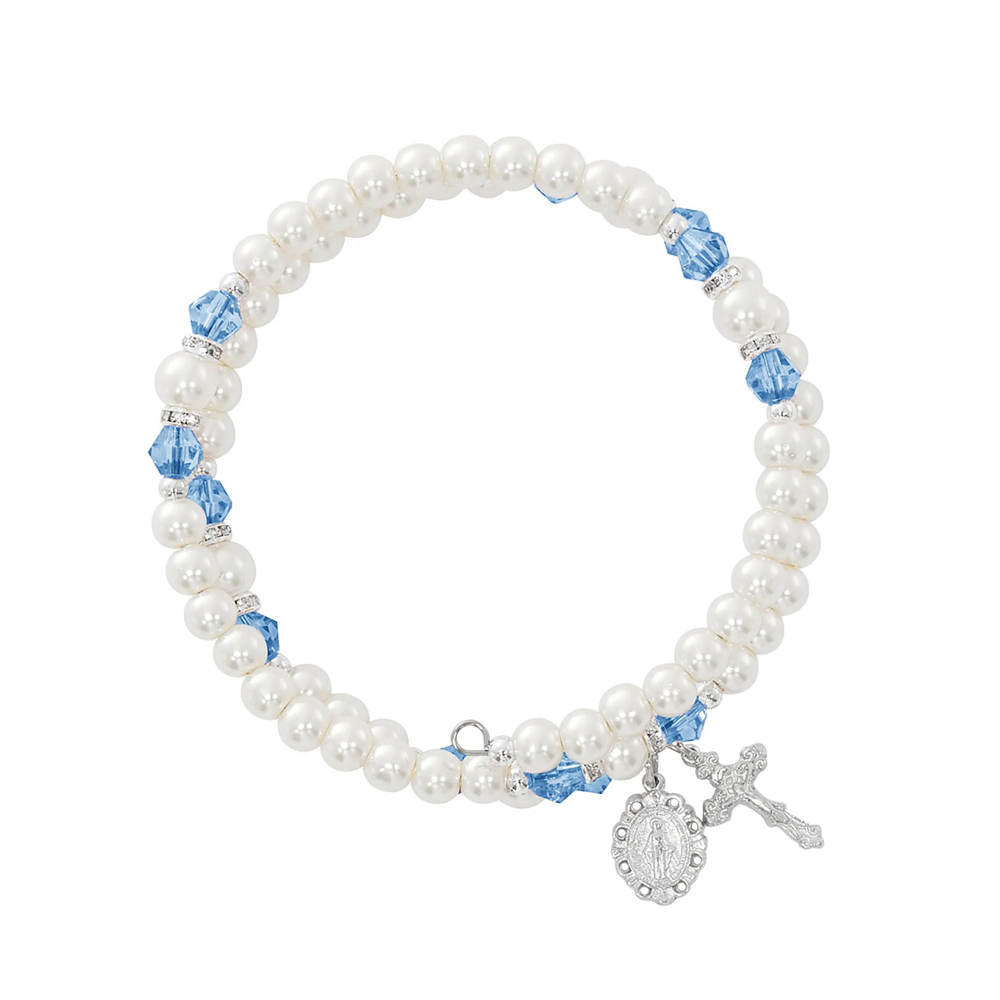 Birthstone & Pearl Rosary Wrap Bracelet - Multiple Birthstones - Image 12