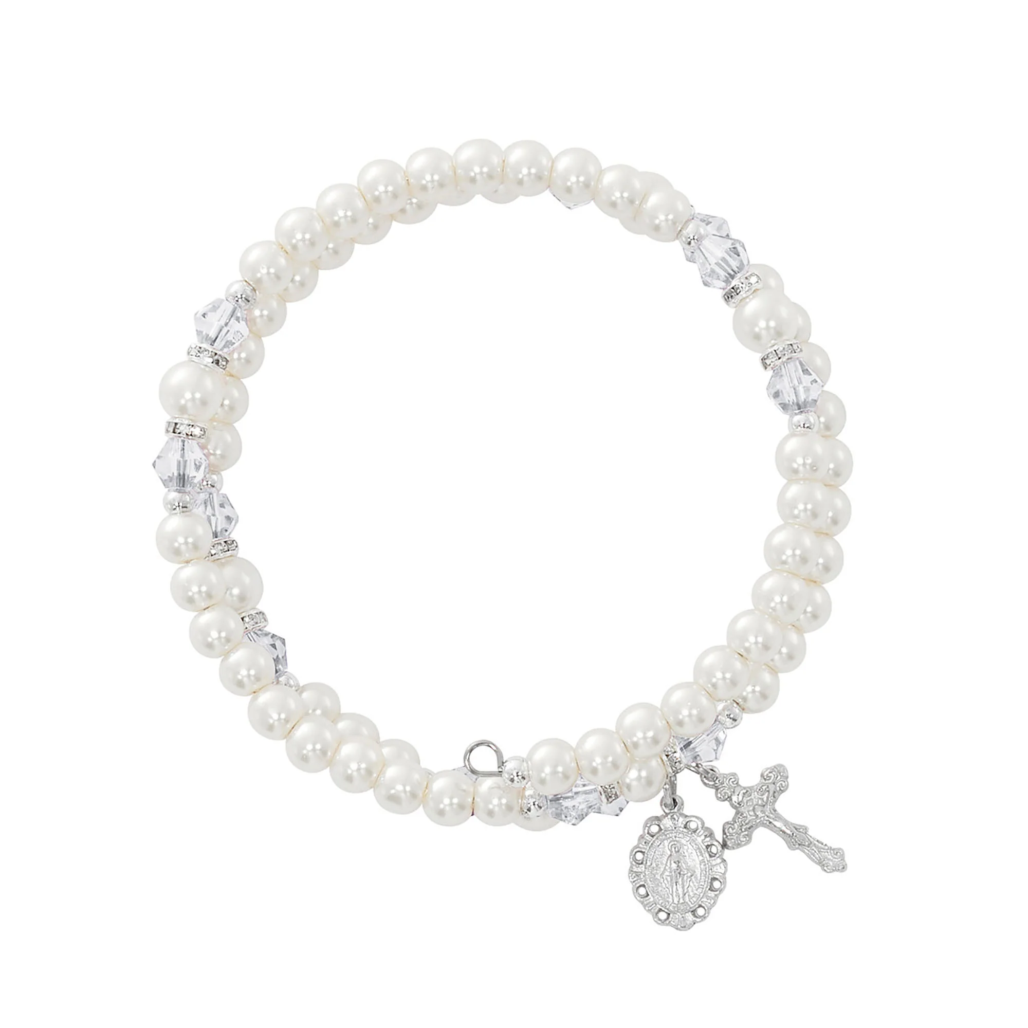 Birthstone & Pearl Rosary Wrap Bracelet - Multiple Birthstones - Image 4
