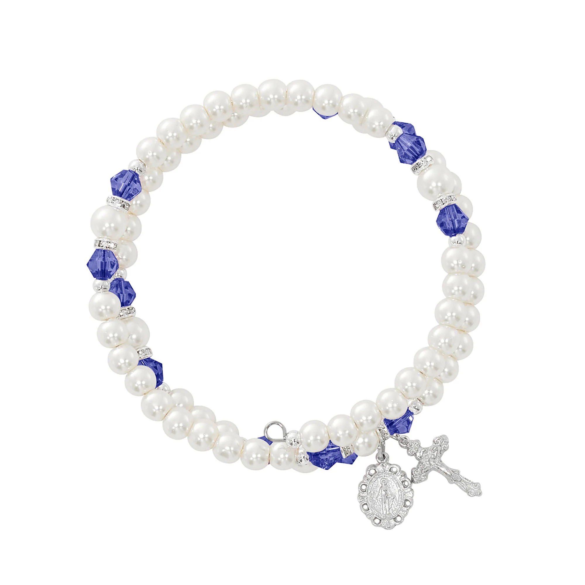 Birthstone & Pearl Rosary Wrap Bracelet - Multiple Birthstones - Image 9