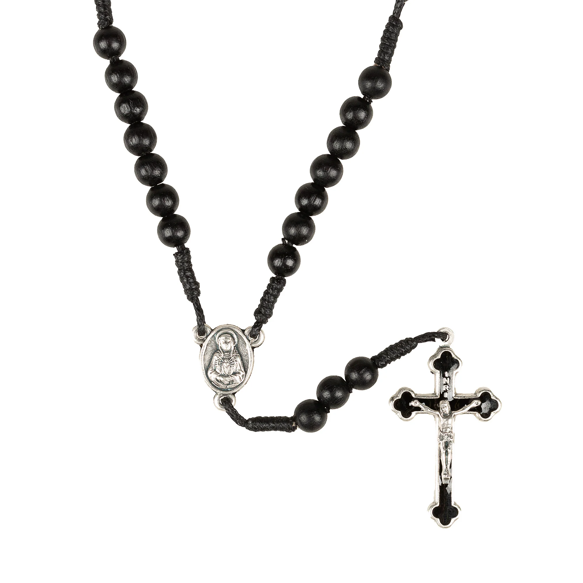 Black Corded Seven Sorrows Chaplet - Image 2