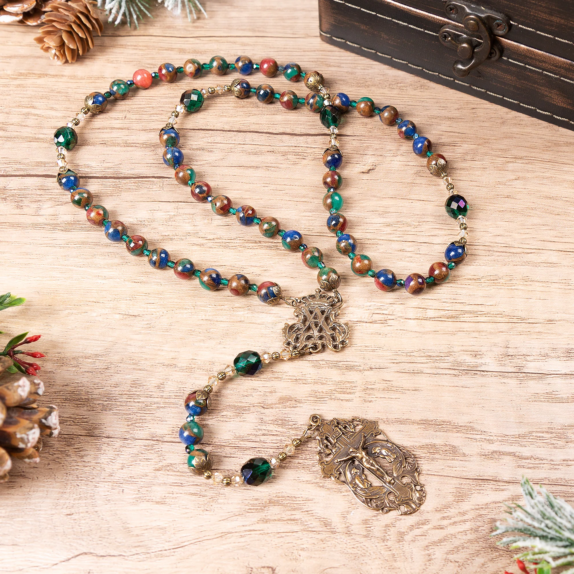 Cathedral Stained Glass Window Rosary