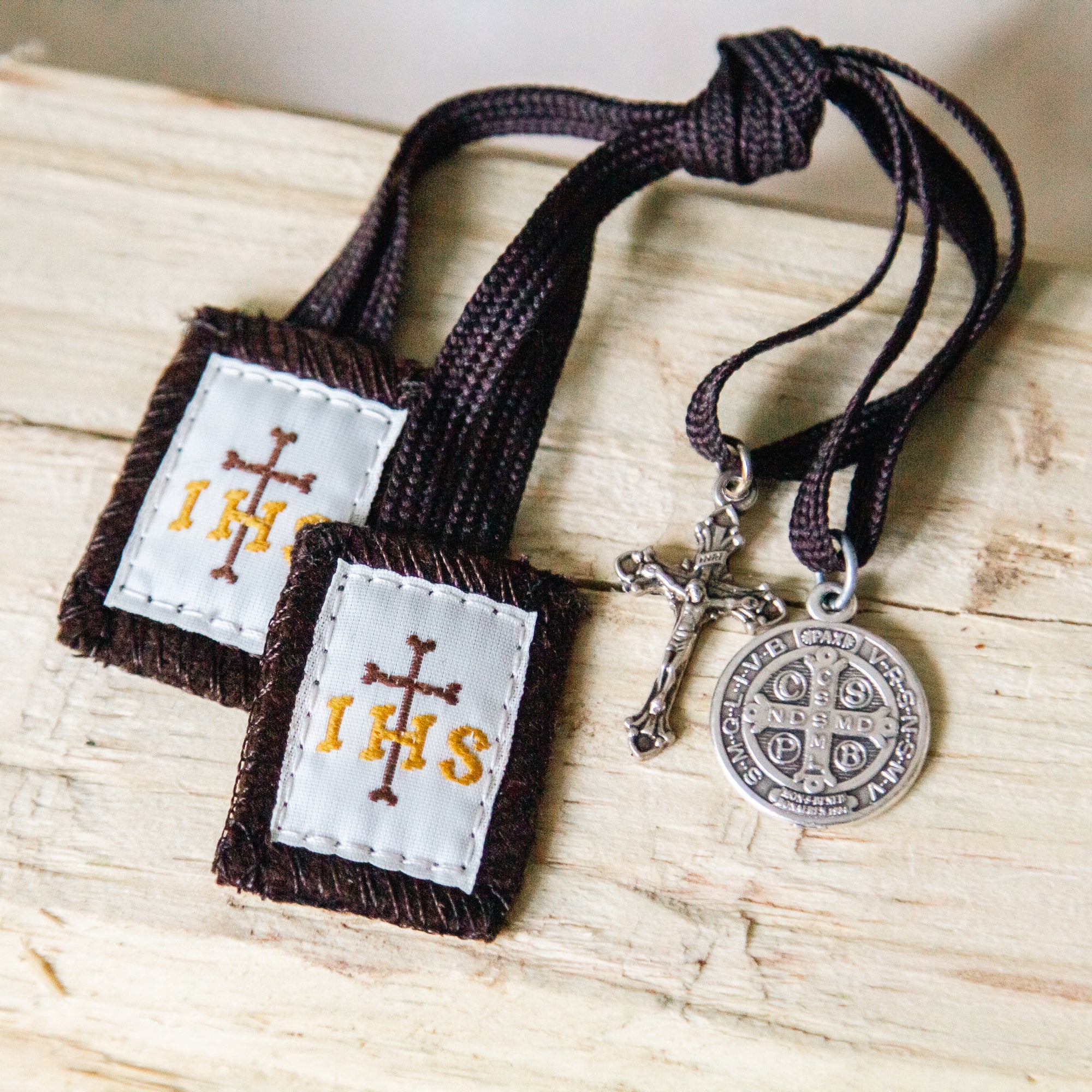 Children's Scapular with Brown Strings - Image 7