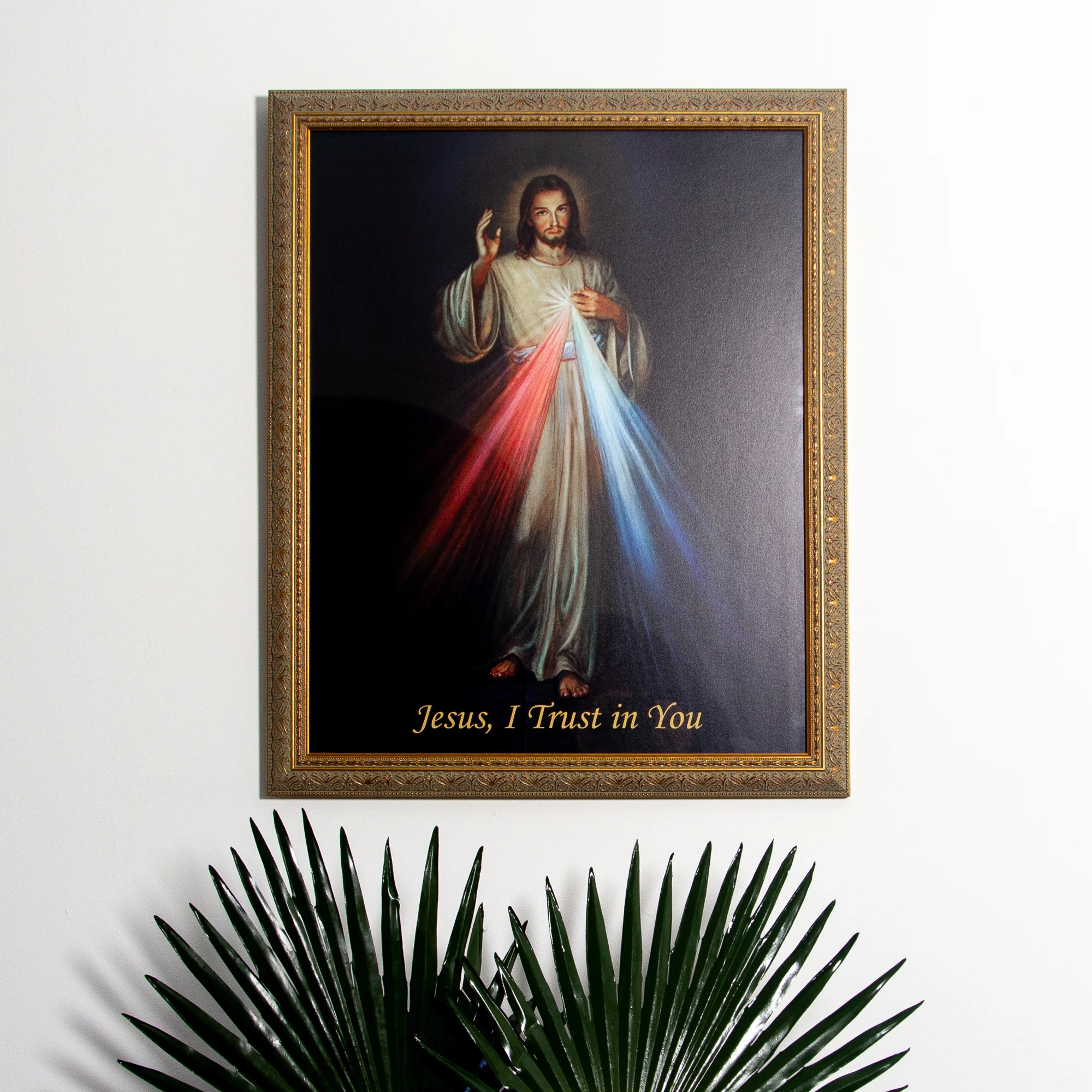 Divine Mercy with Gold Frame - Image 5