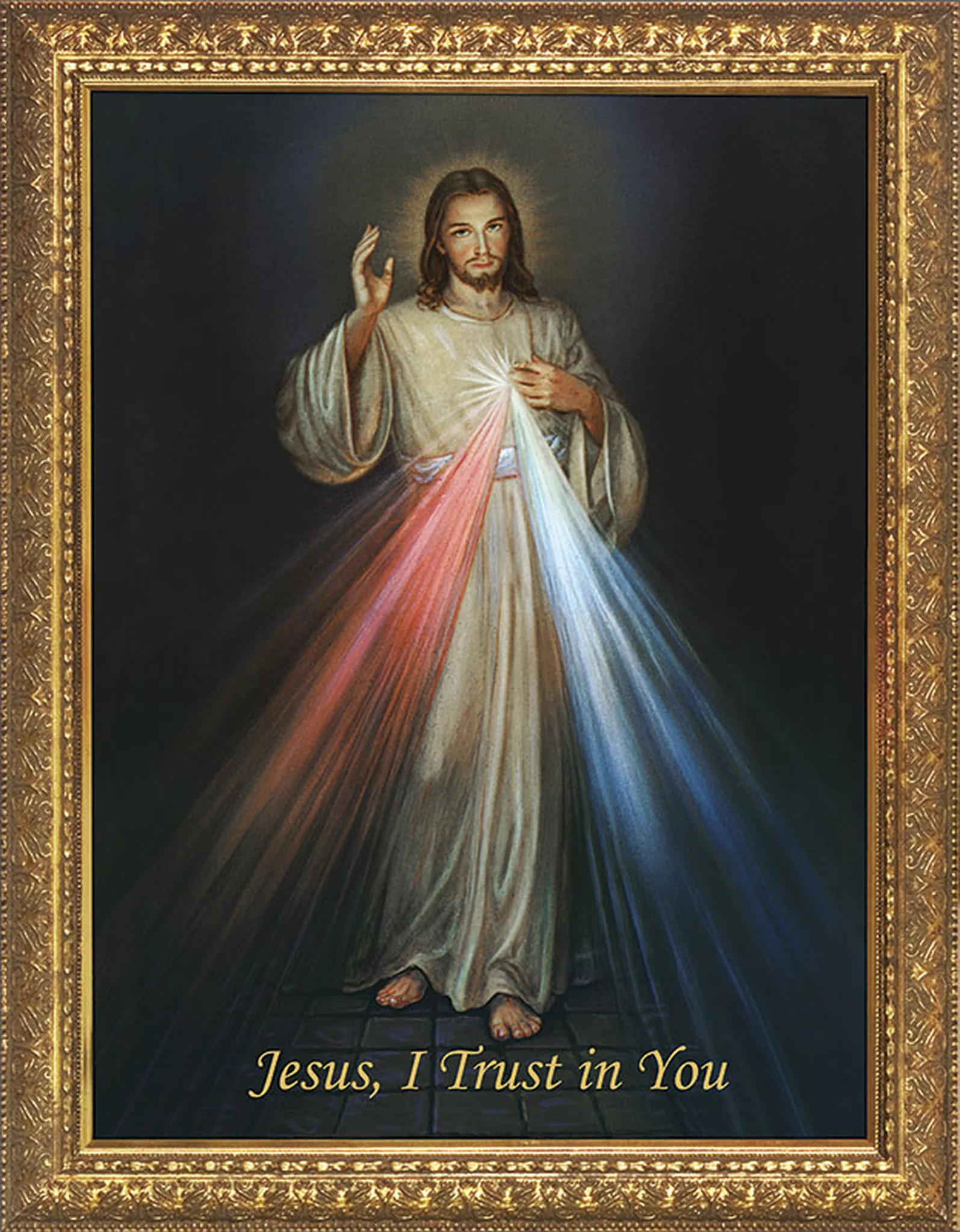 Divine Mercy with Gold Frame - Image 6