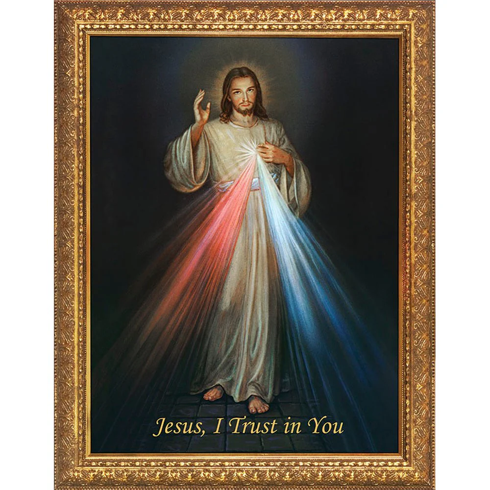 Divine Mercy with Gold Frame - Image 7