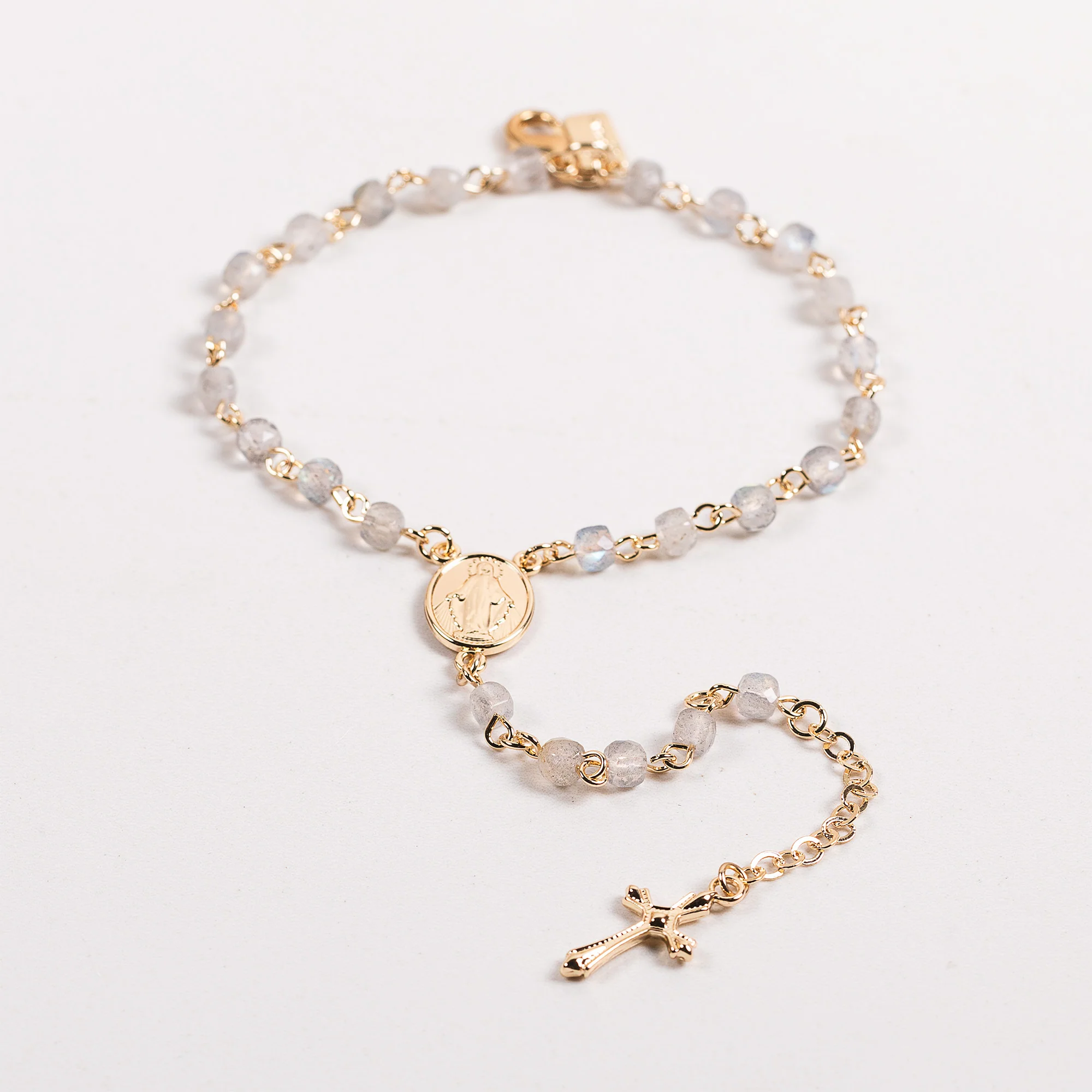 Gemstone 2-Decade Rosary Bracelet - Multiple Colors - Image 10