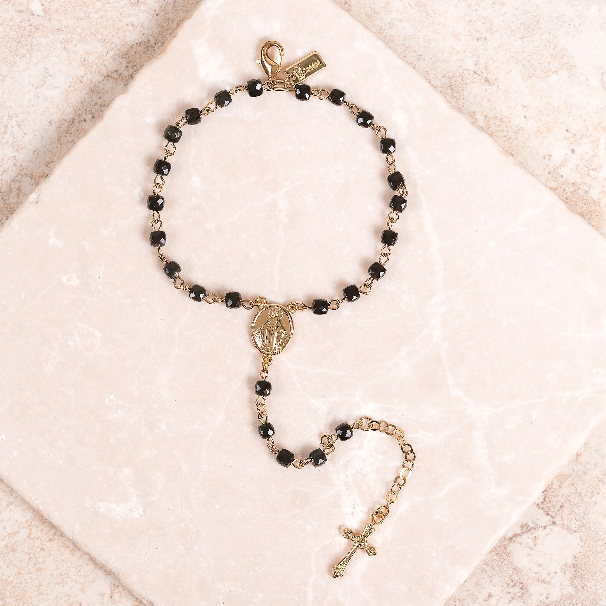 Gemstone 2-Decade Rosary Bracelet - Multiple Colors - Image 11