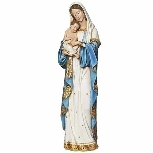 Gilded Madonna & Child Statue - Multiple Sizes - Image 2