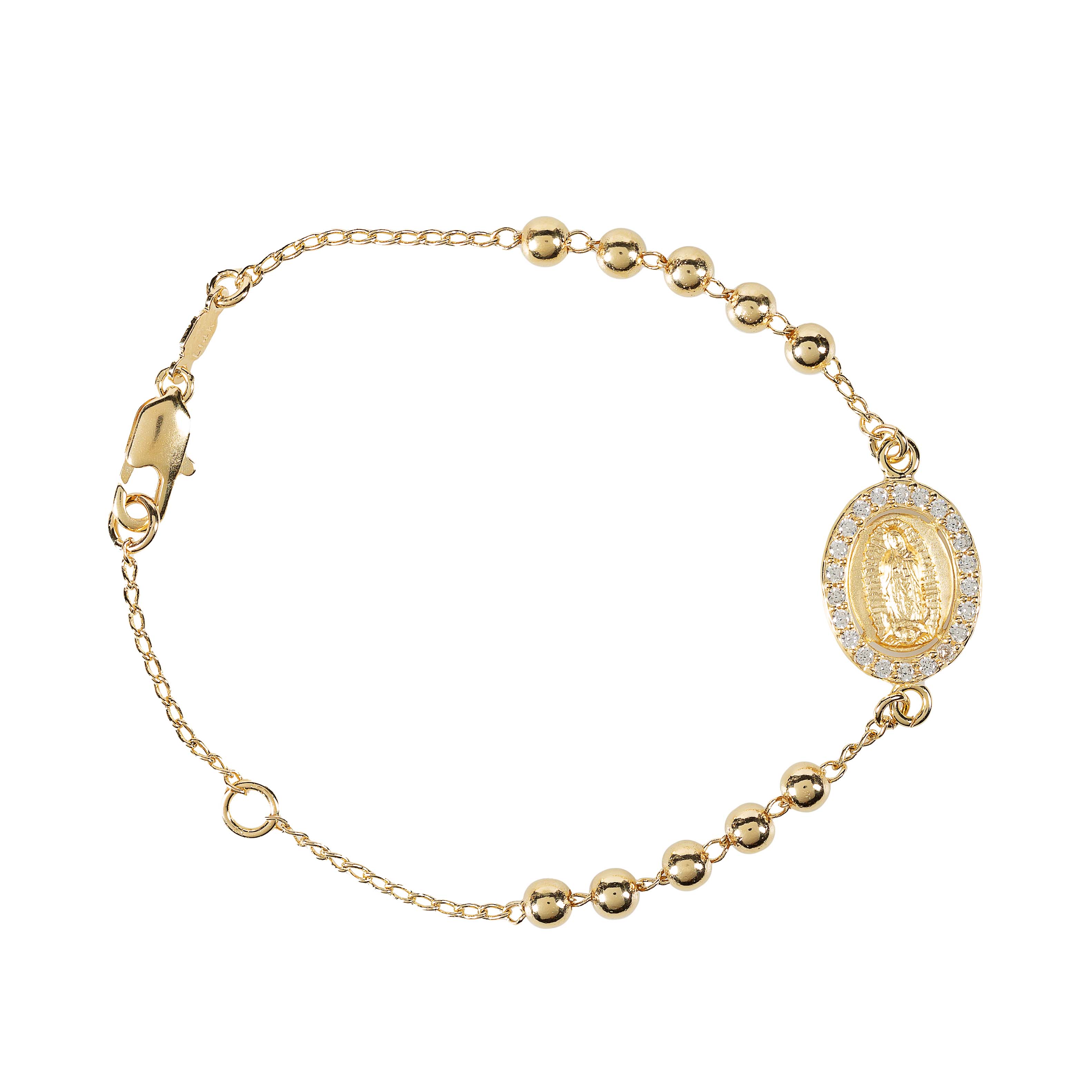Gold Filled Guadalupe Rosary Bracelet - Image 4
