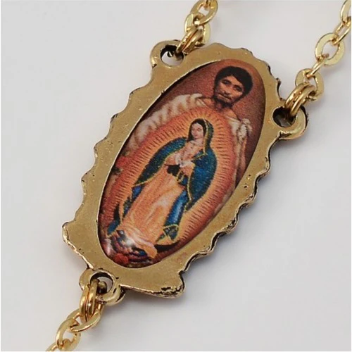 Guadalupe Gold Plated Ghirelli Rosary - Image 5