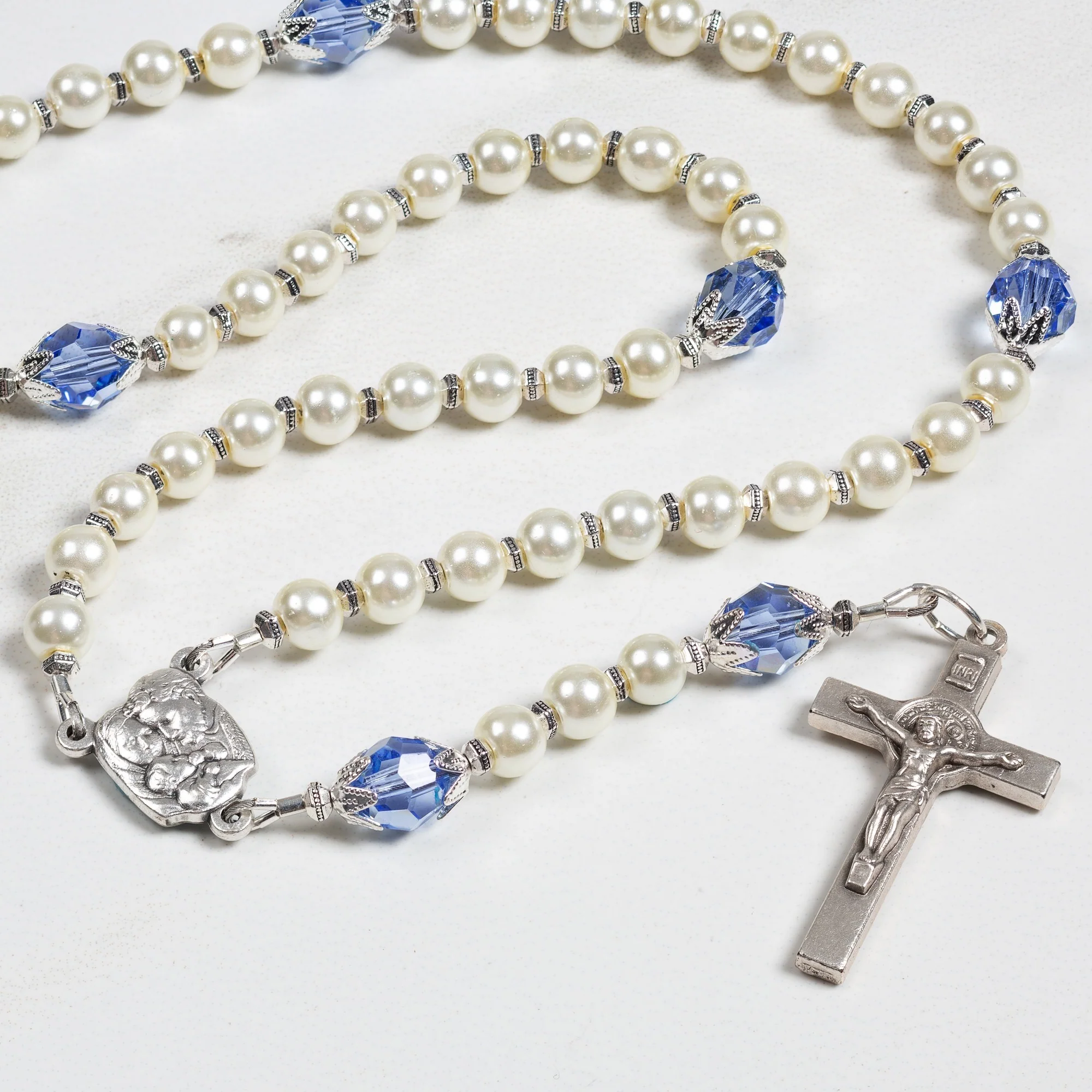 Holy Family Baptism Rosary - Boy
