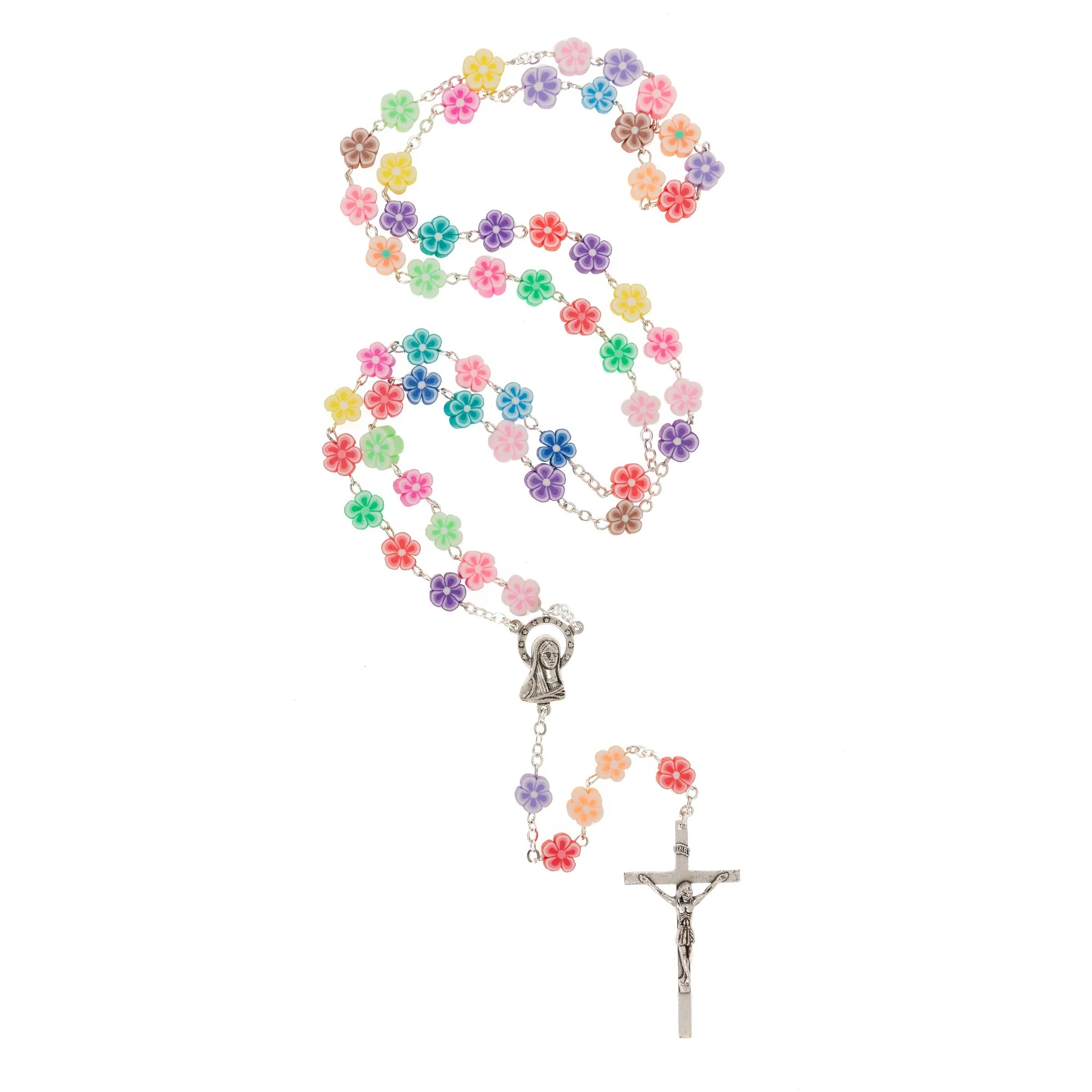Mary's Flower Garden Colorful Rosary - Image 2