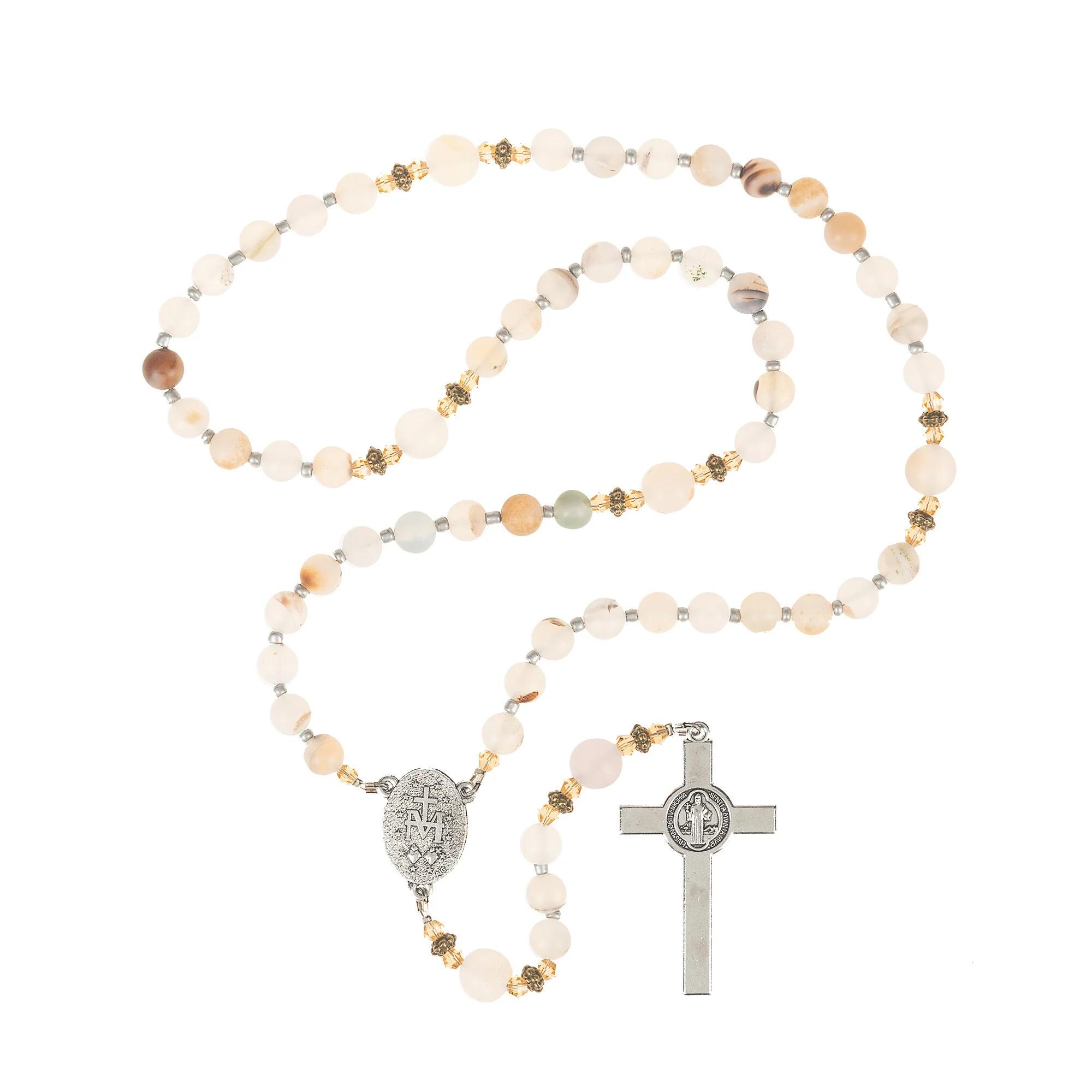 Miraculous Matte Agate Rosary - Image 3