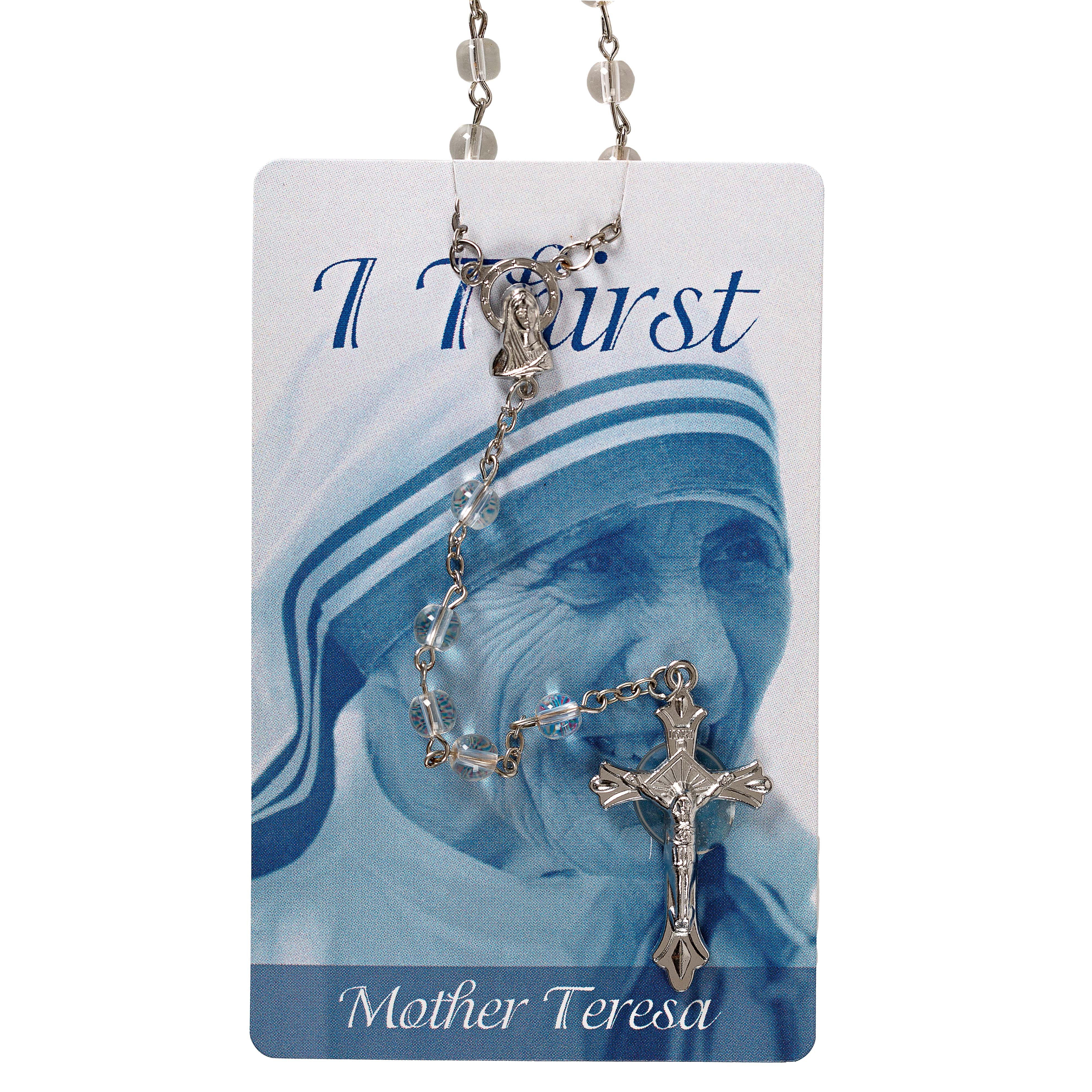 Mother Teresa Pearl Rosary - Image 2