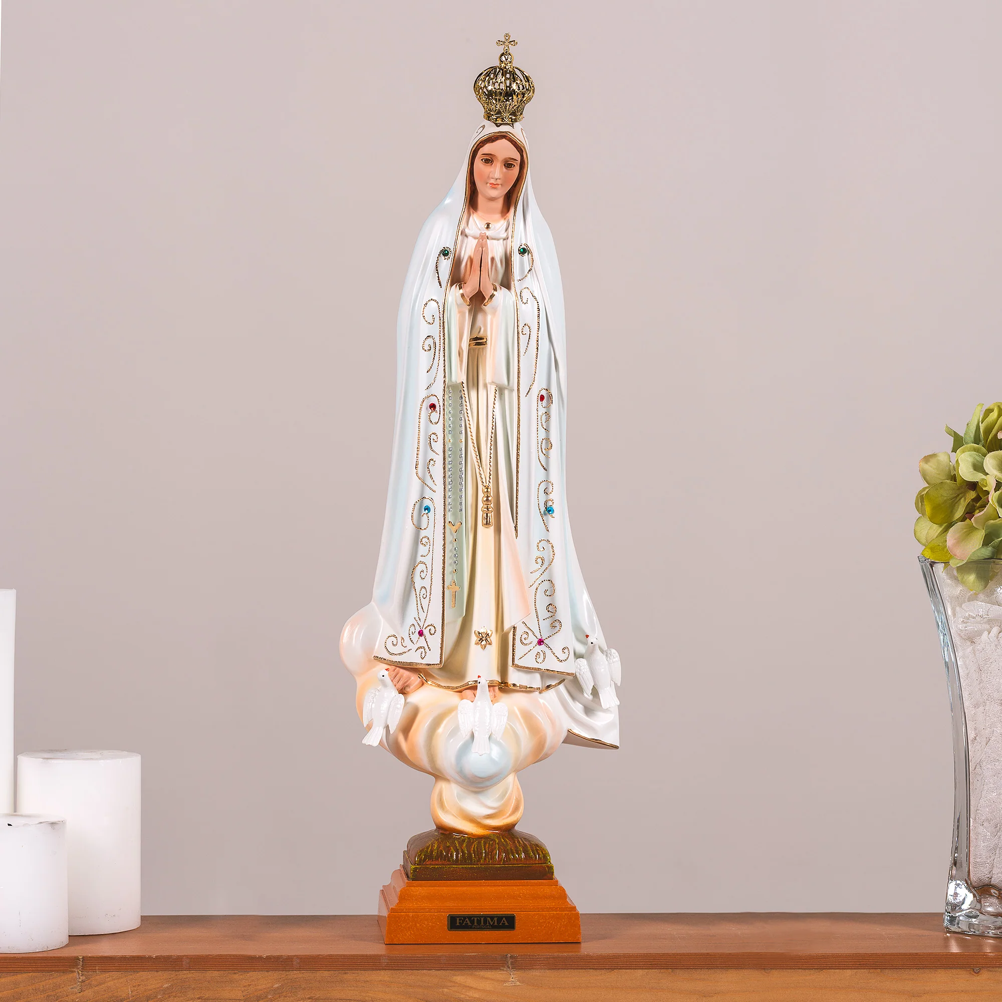 Our Lady of Fatima 20" Statue - Image 3