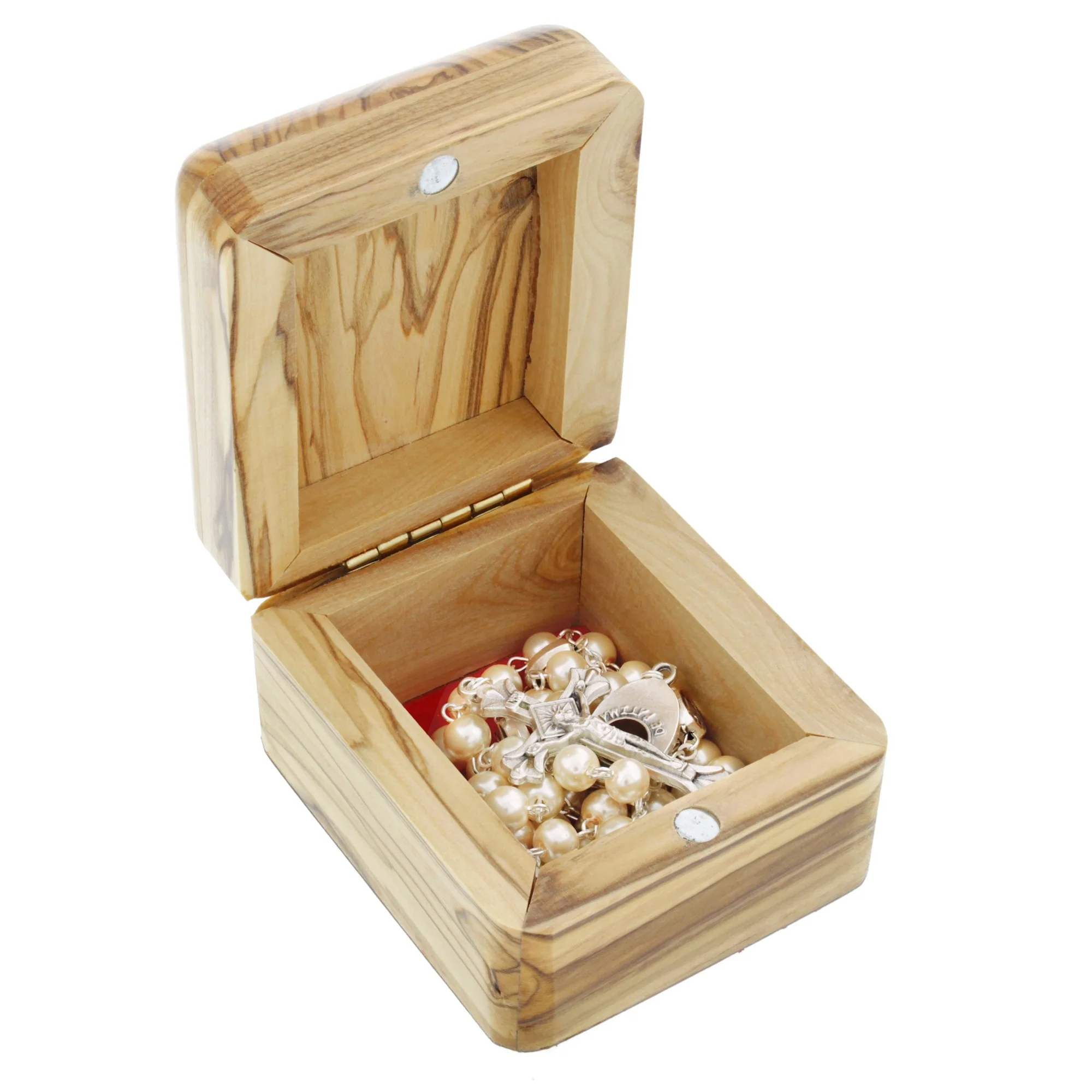 Our Lady of Fatima Olive Wood Box & Rosary - Image 2