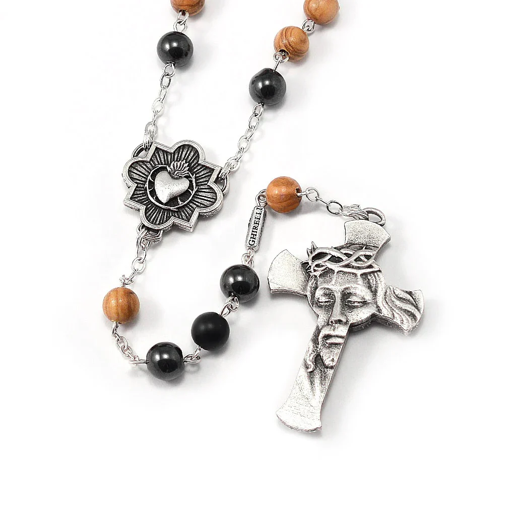 Passion of Christ Olive Wood Rosary - Image 3