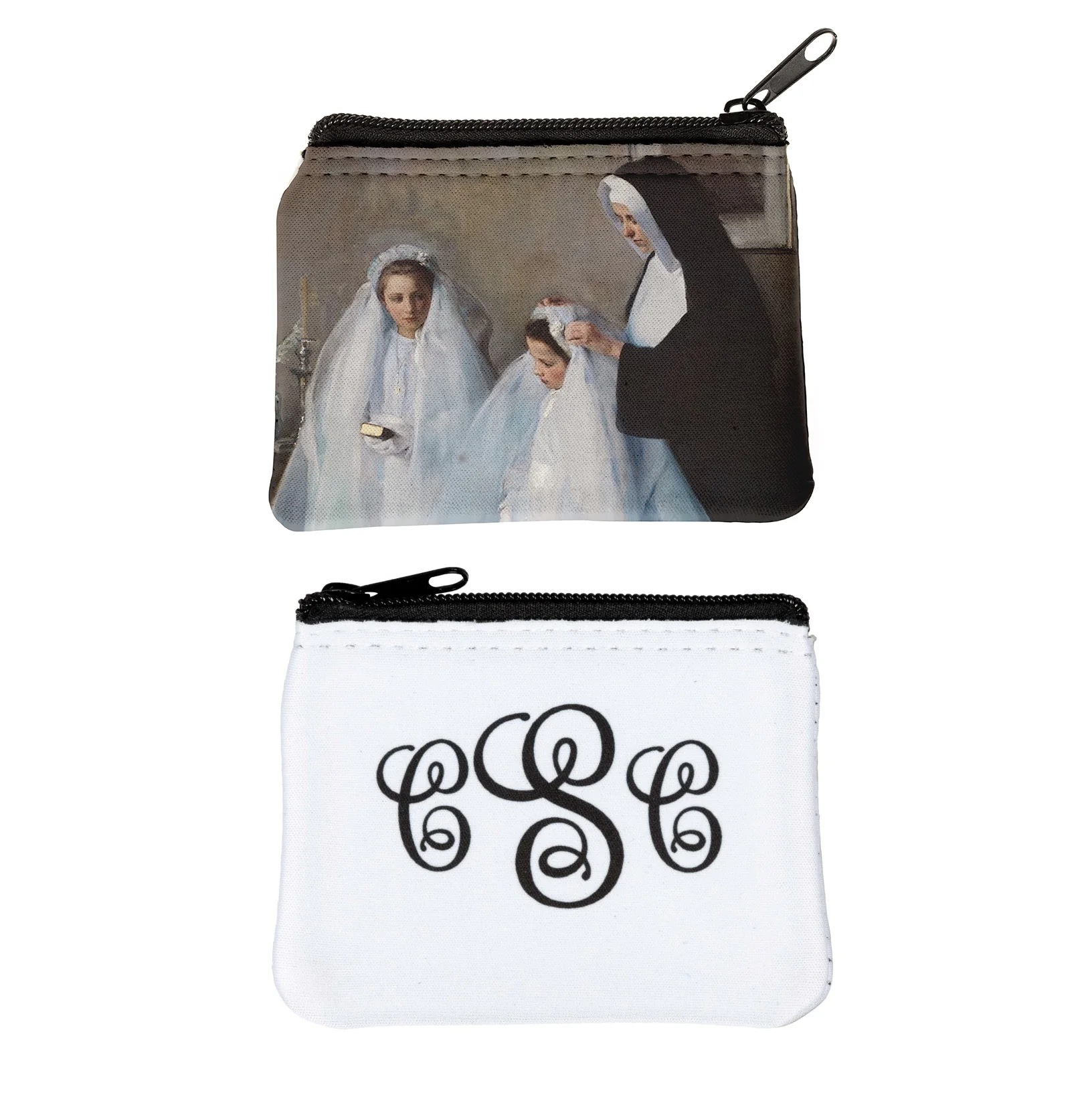 Personalized First Communion Classic Art Rosary Pouch - Image 3