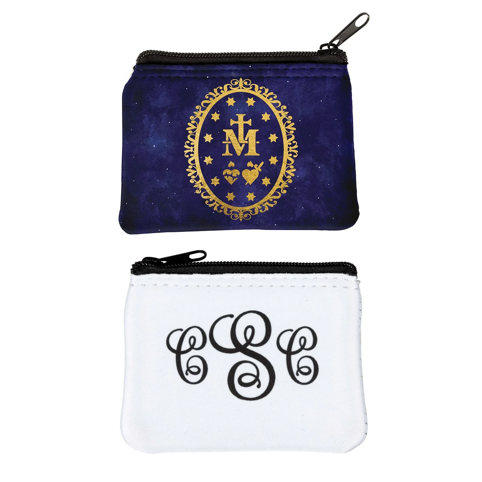Personalized Miraculous Medal Rosary Pouch - Image 3