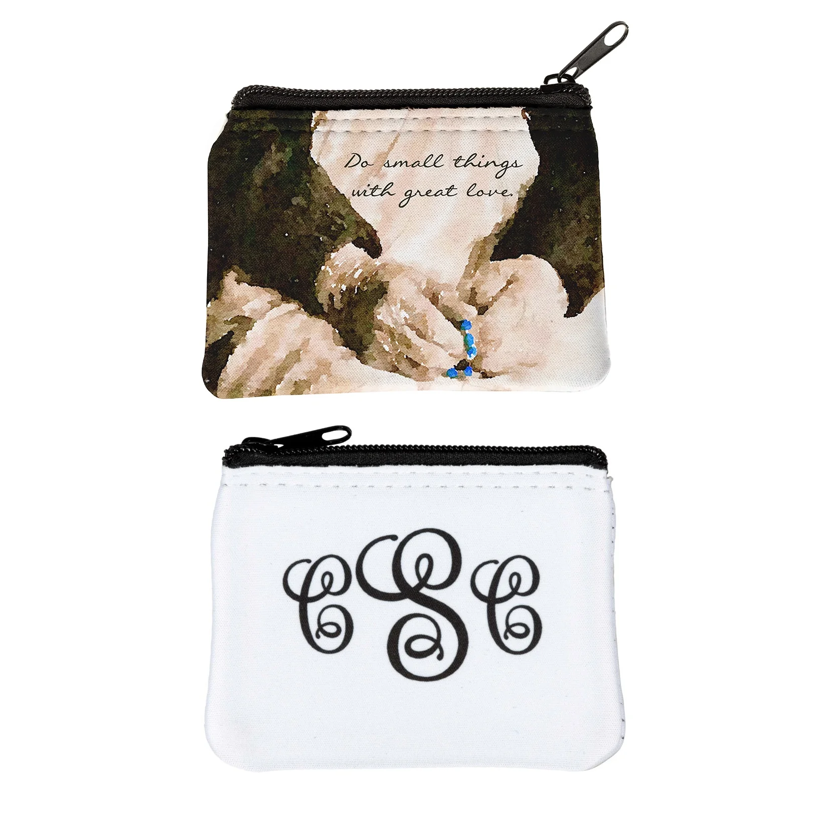 Personalized Mother Teresa Small Things Rosary Pouch - Image 3