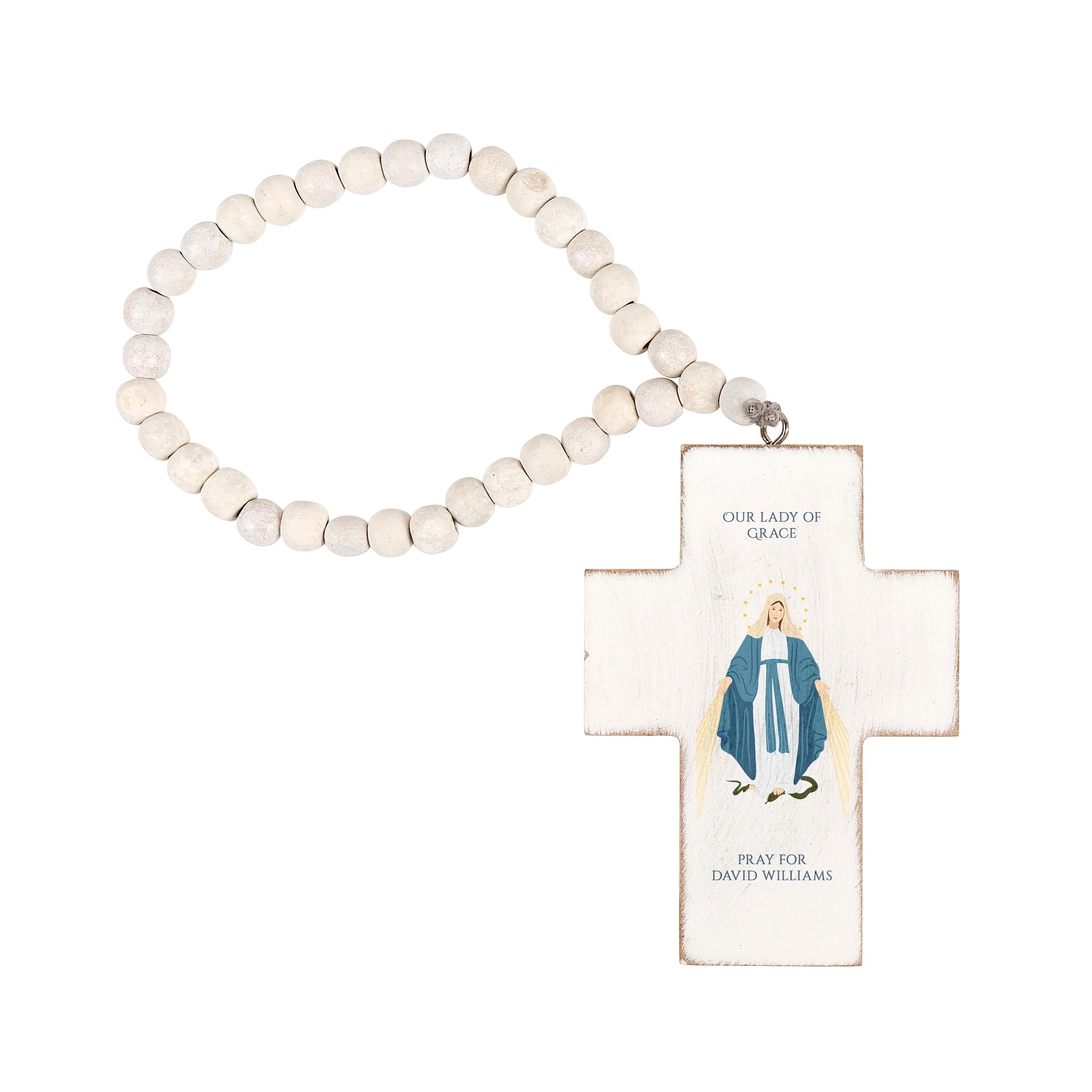 PersonalizedĀ Our Lady of GraceĀ Hanging Cross