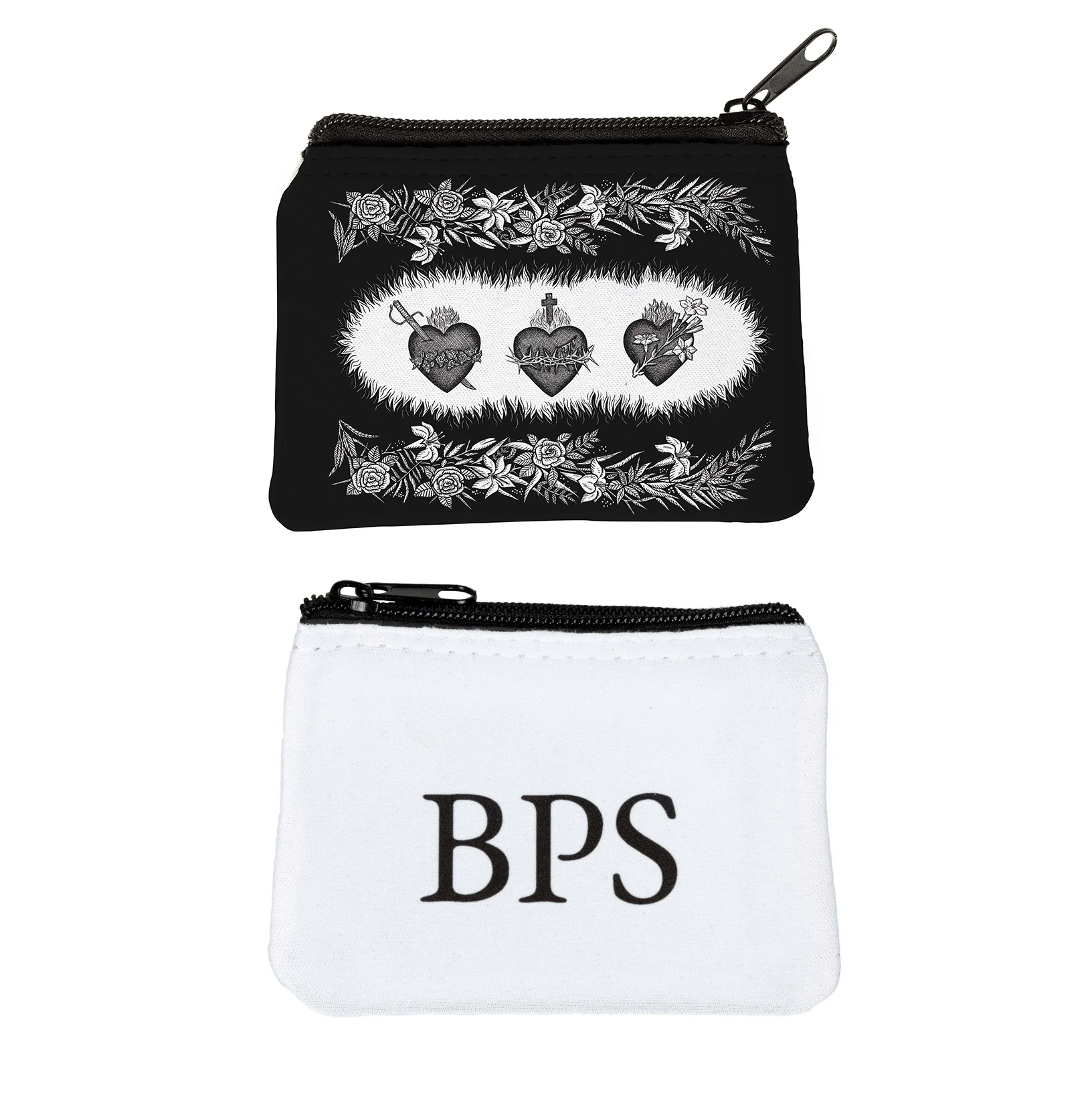 Personalized Three Hearts Rosary Pouch - Image 2