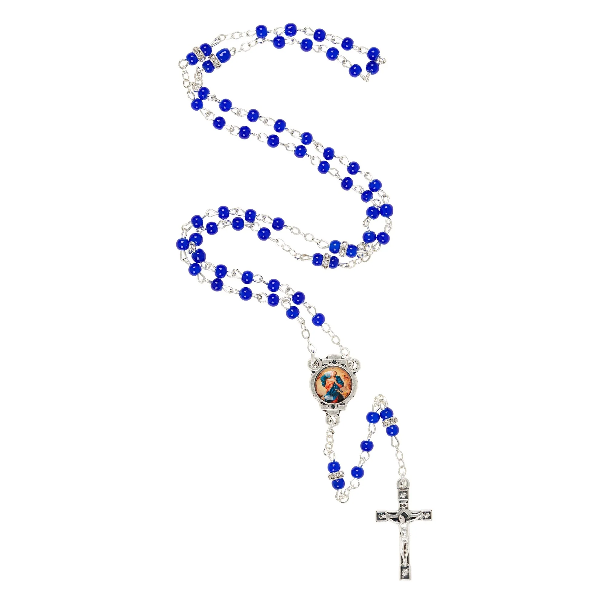 Petite Mary Undoer of Knots Rosary with Holder - Image 2