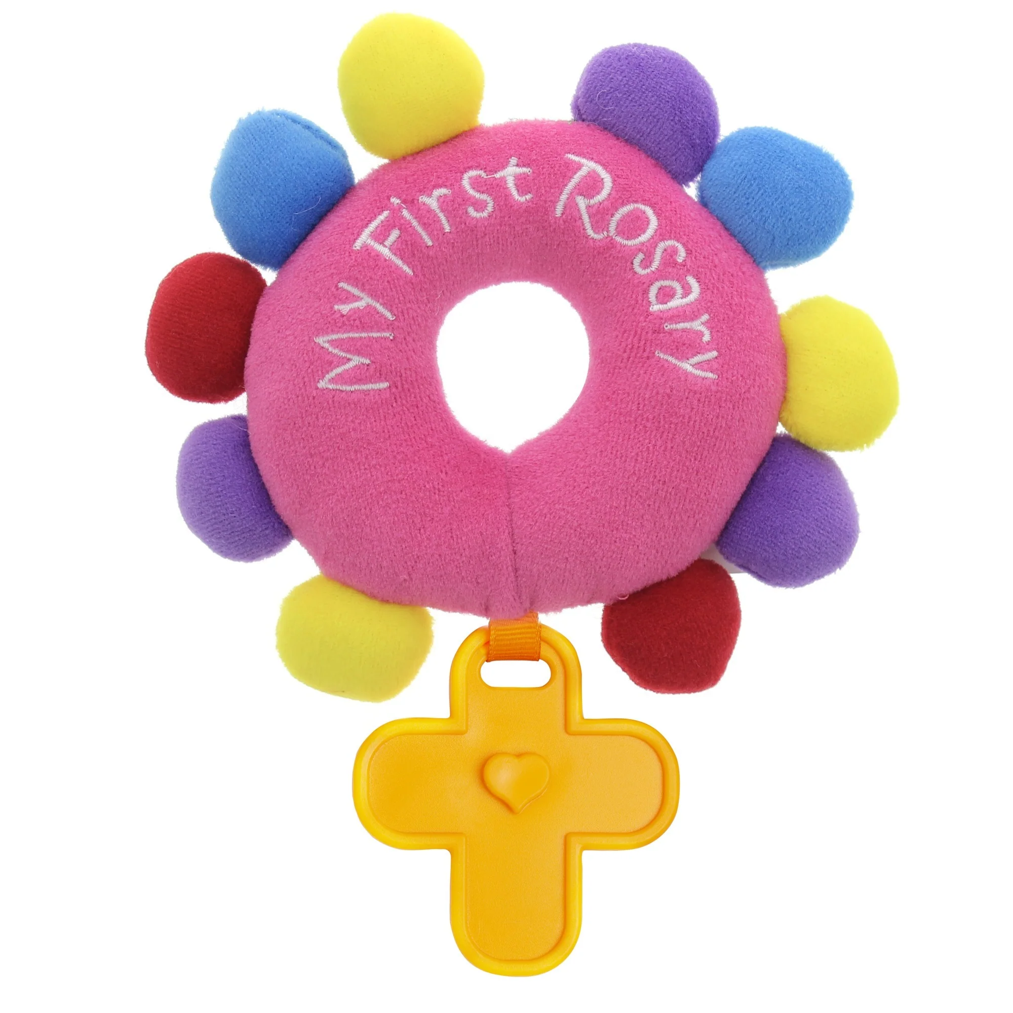 Pink My First Rosary Plush Toy - Image 3
