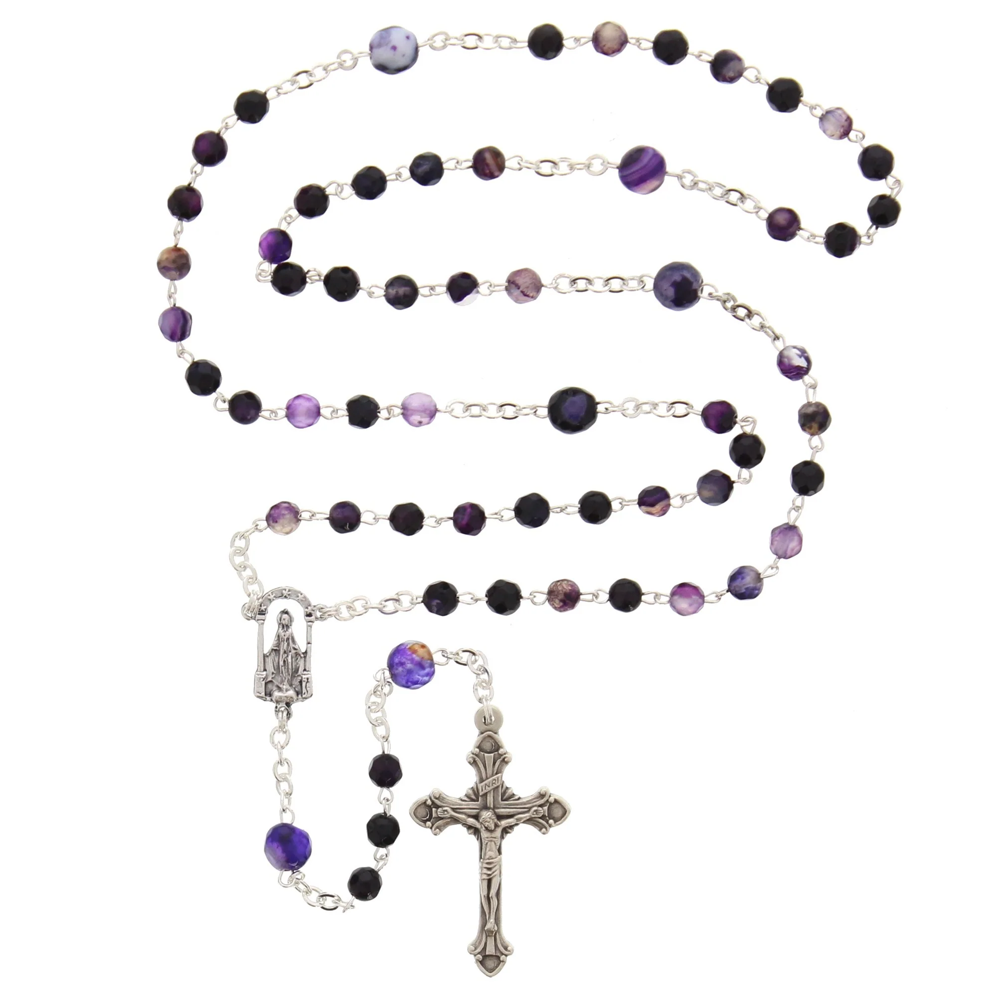 Purple Agate Rosary - Image 2
