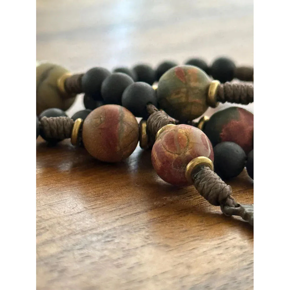 Rustic Sandalwood Our Lady of Guadalupe Rosary - Image 3