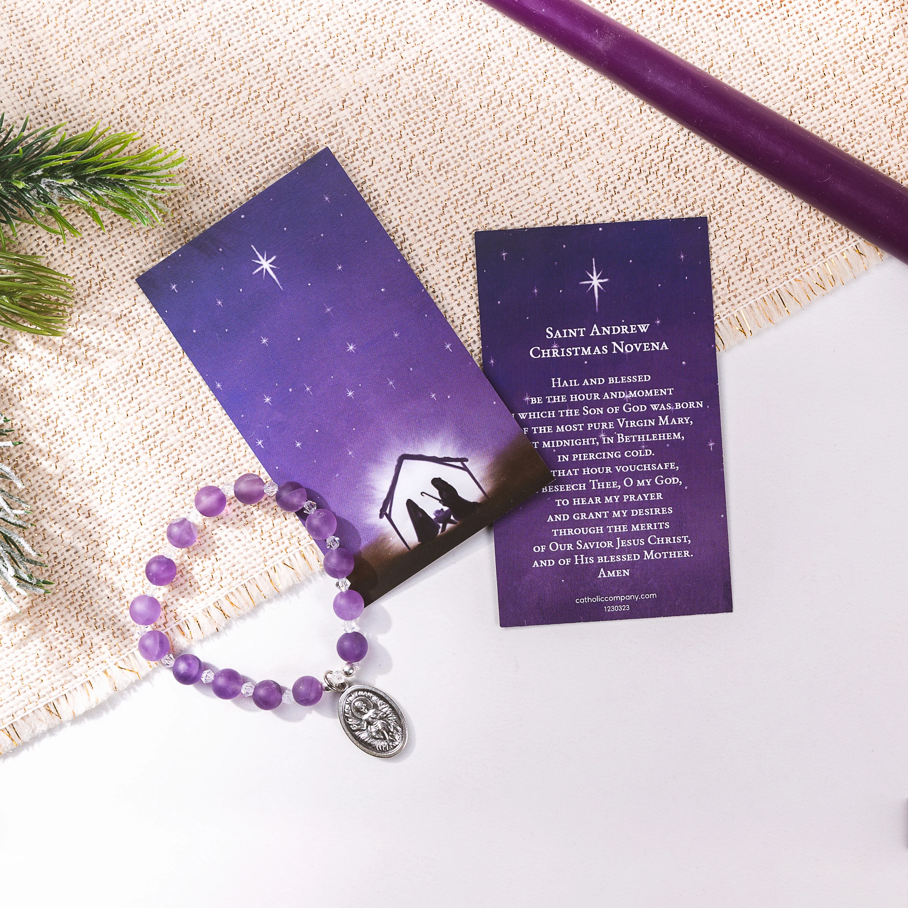 St. Andrew Novena Bracelet w/ Novena Card - Image 5