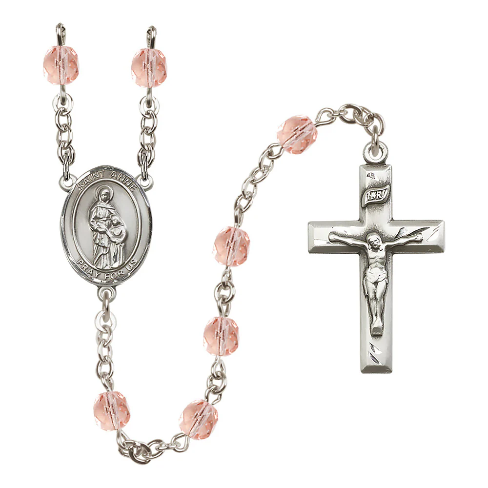 St. Anne Crystal Birthstone Rosary - Multiple Birthstones - Image 8