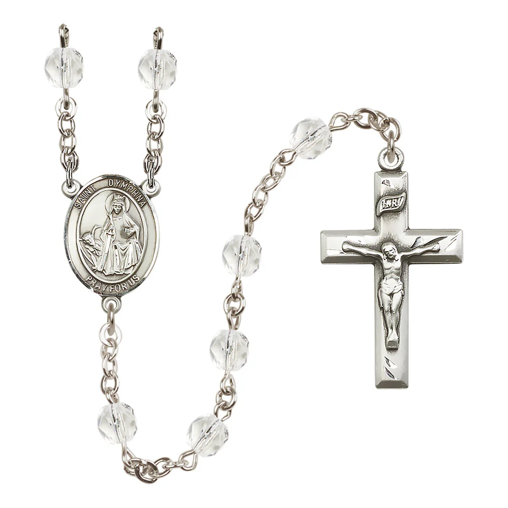 St. Dymphna Crystal Birthstone Rosary - Multiple Birthstones - Image 10