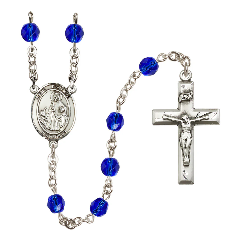 St. Dymphna Crystal Birthstone Rosary - Multiple Birthstones - Image 6