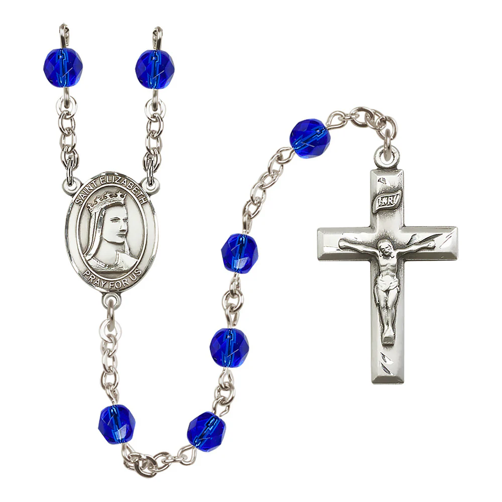 St. Elizabeth of Hungary Crystal Birthstone Rosary - Multiple Birthstones - Image 10