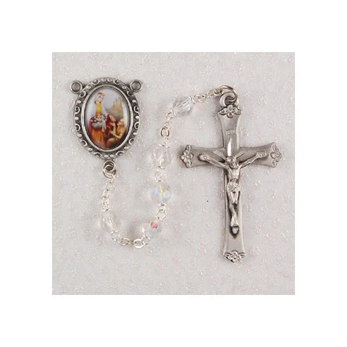St. Elizabeth of Hungary Crystal Rosary - Image 5