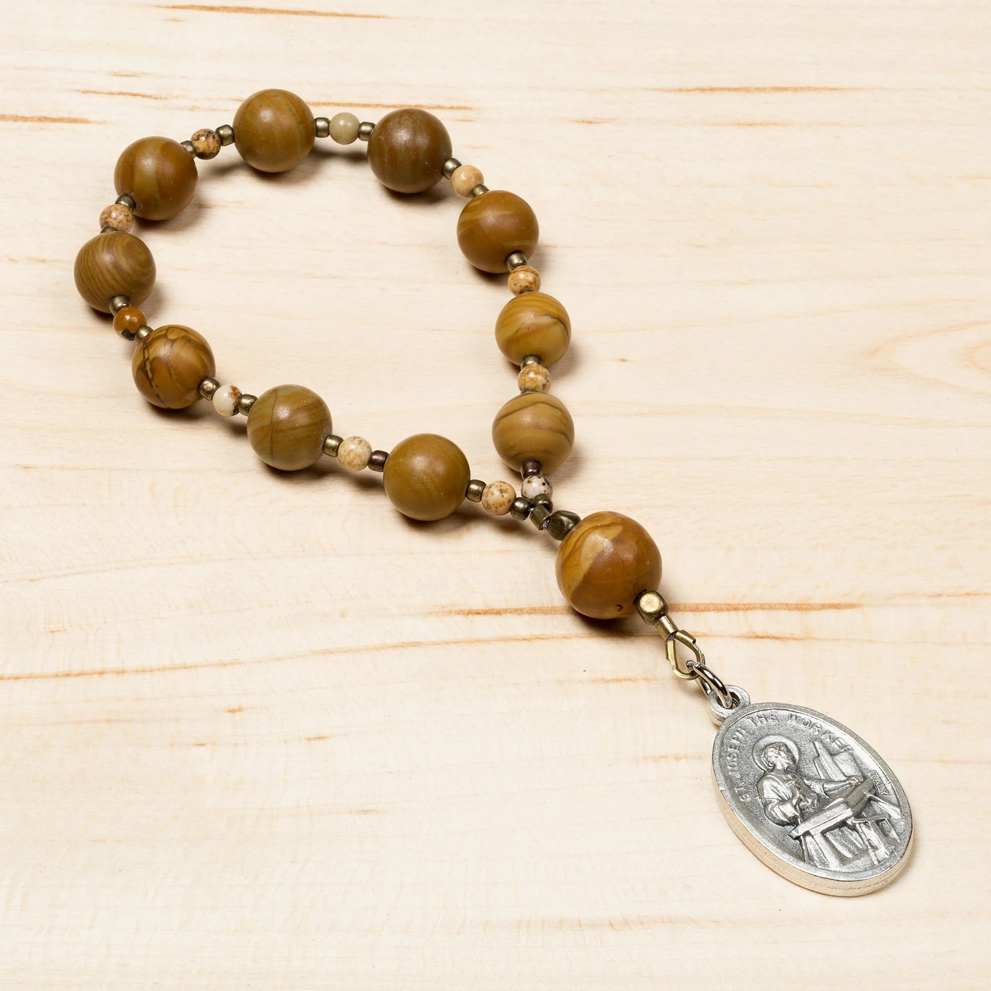 St. Joseph Employment Decade Rosary & Card - Image 2