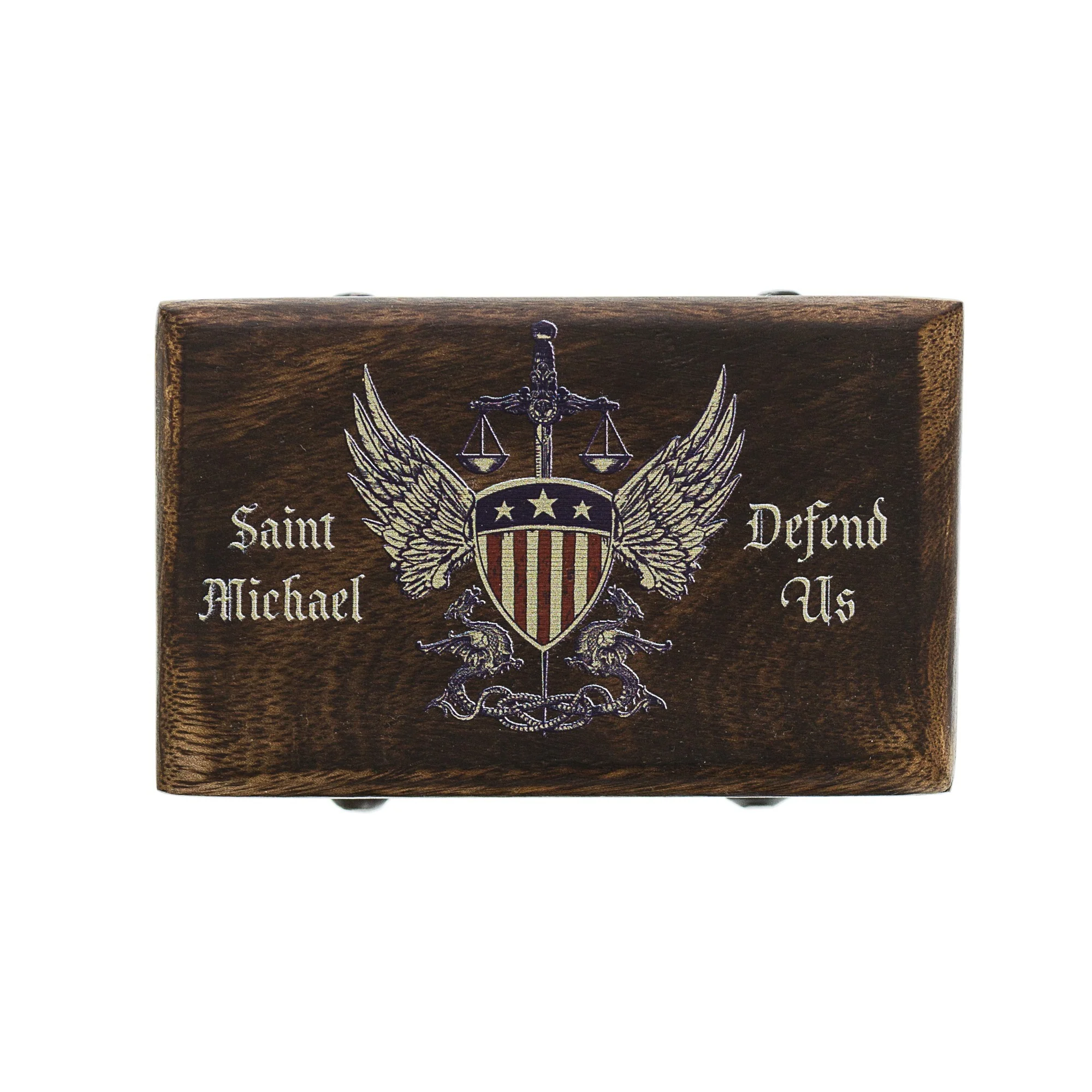 St. Michael Defend Us Rosary Box - Image 2
