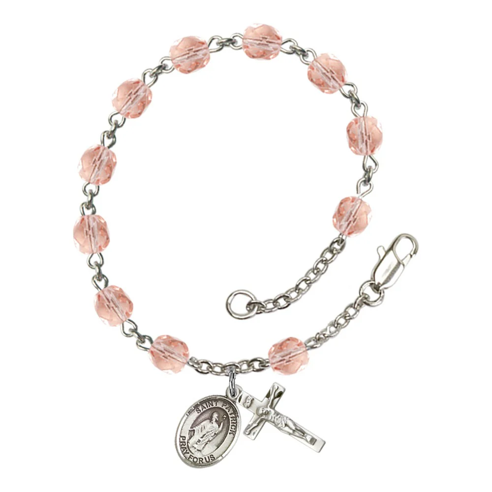 St. Patrick Crystal Birthstone Rosary Bracelet - Multiple Birthstones - Image 12
