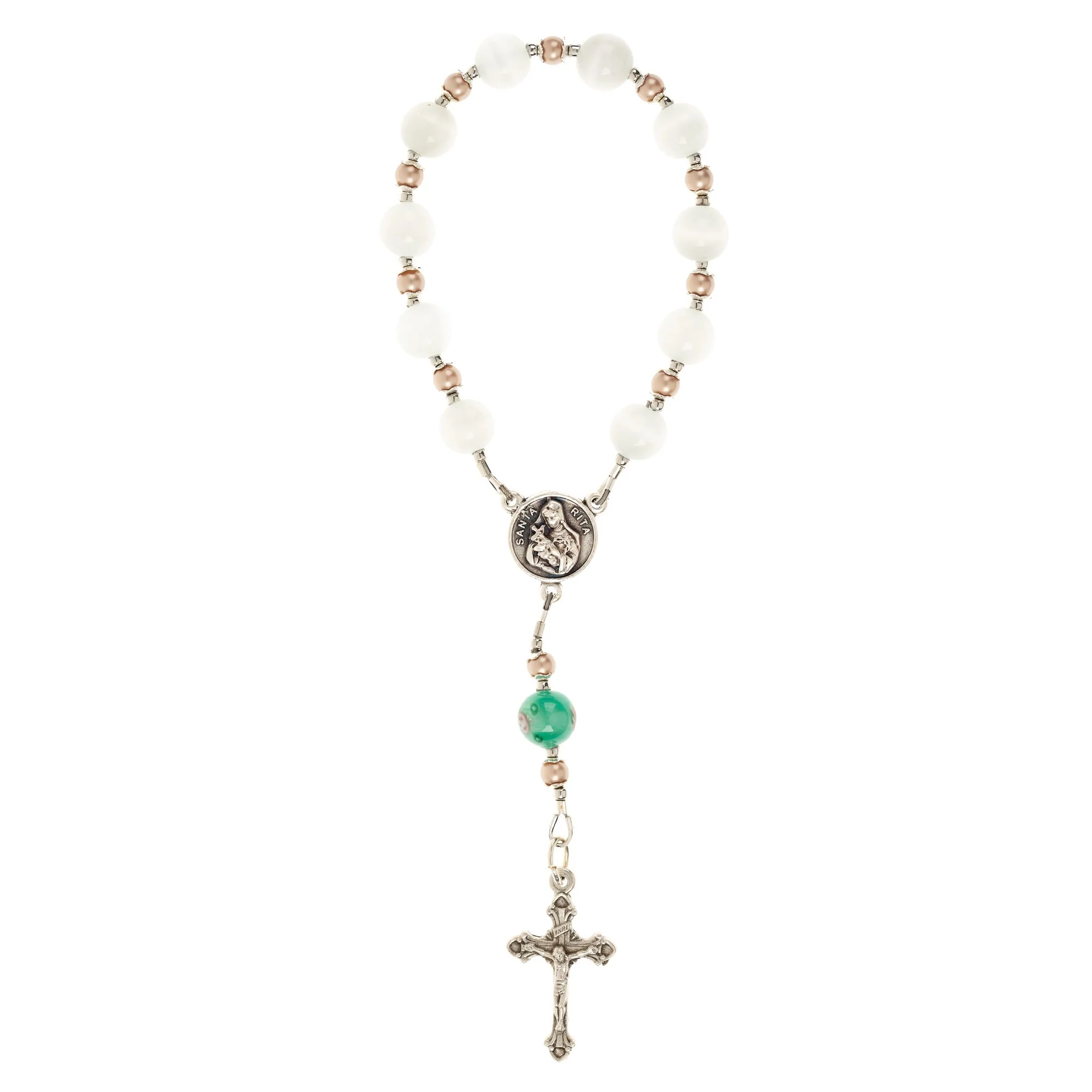 St. Rita Impossible Causes Decade Rosary and Card - Image 2