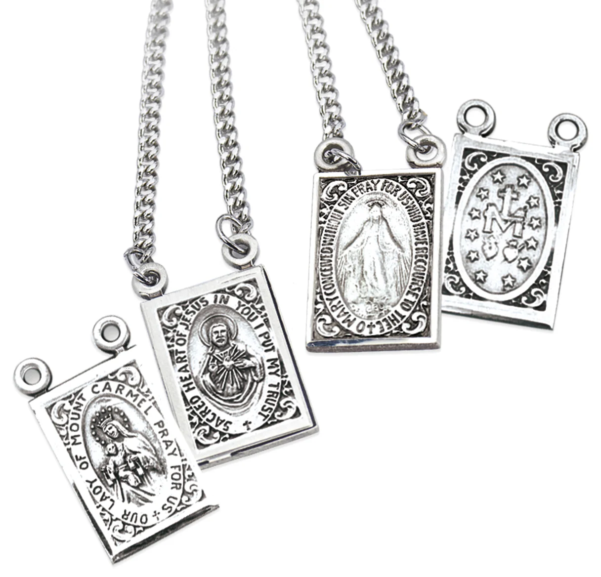 Sterling Scapular with Miraculous Medal - Image 5