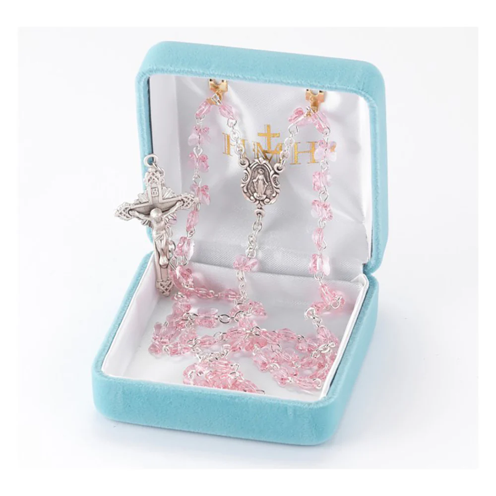 Swarovski Crystal Butterfly Rosary - Multiple Colors - Image 10