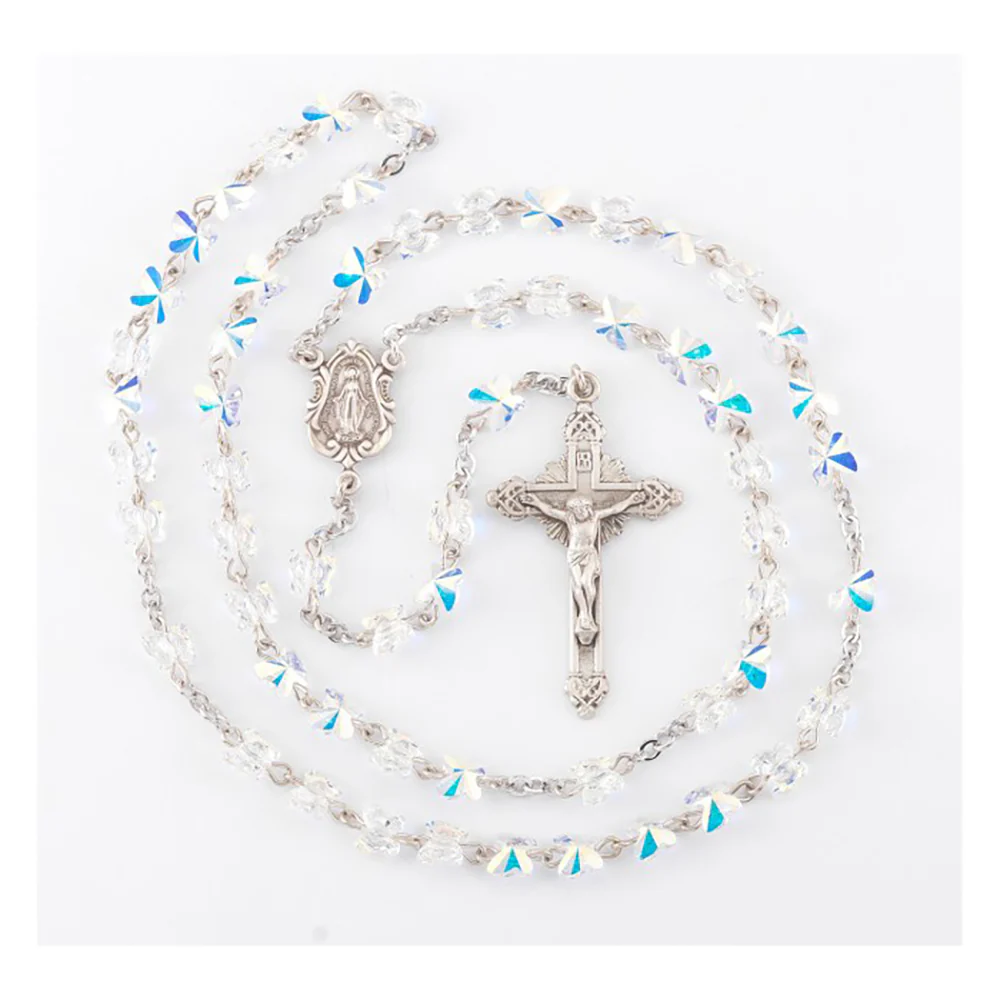 Swarovski Crystal Butterfly Rosary - Multiple Colors - Image 2