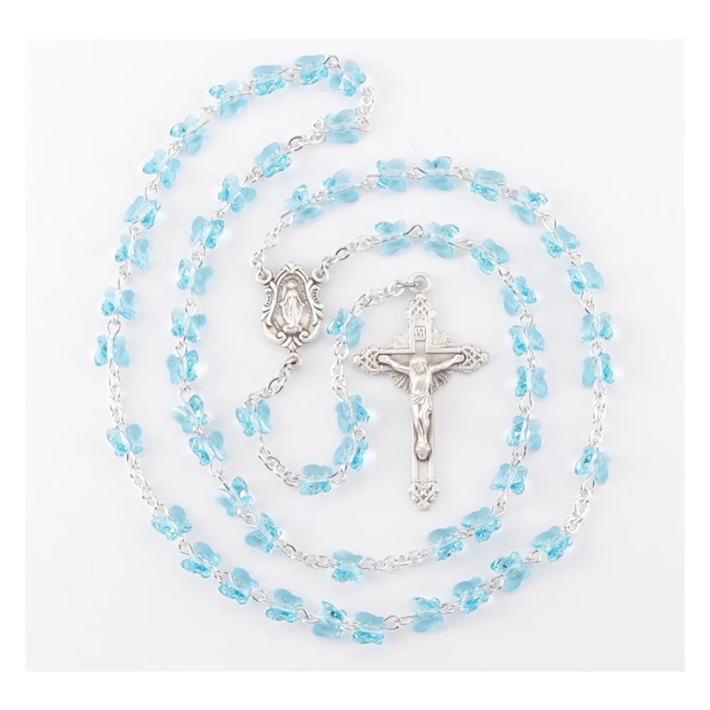 Swarovski Crystal Butterfly Rosary - Multiple Colors - Image 5
