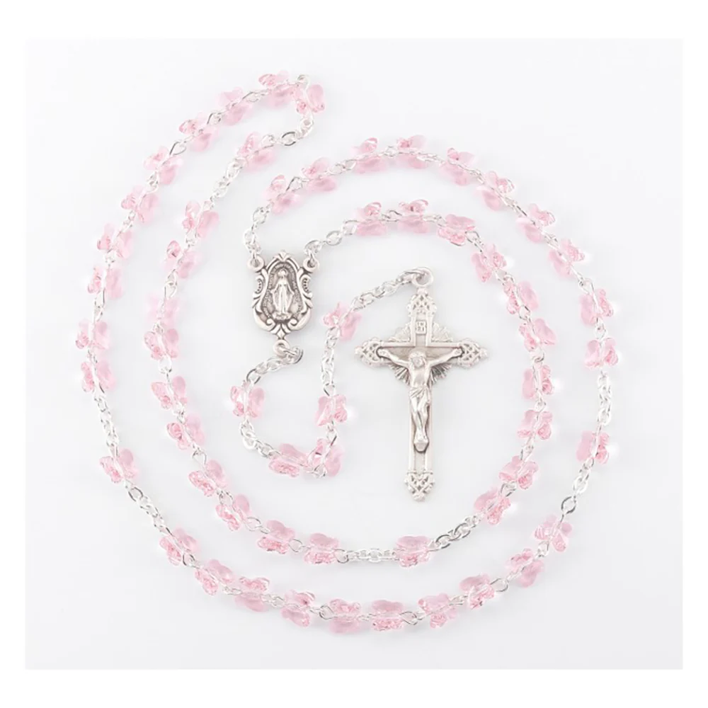 Swarovski Crystal Butterfly Rosary - Multiple Colors - Image 8