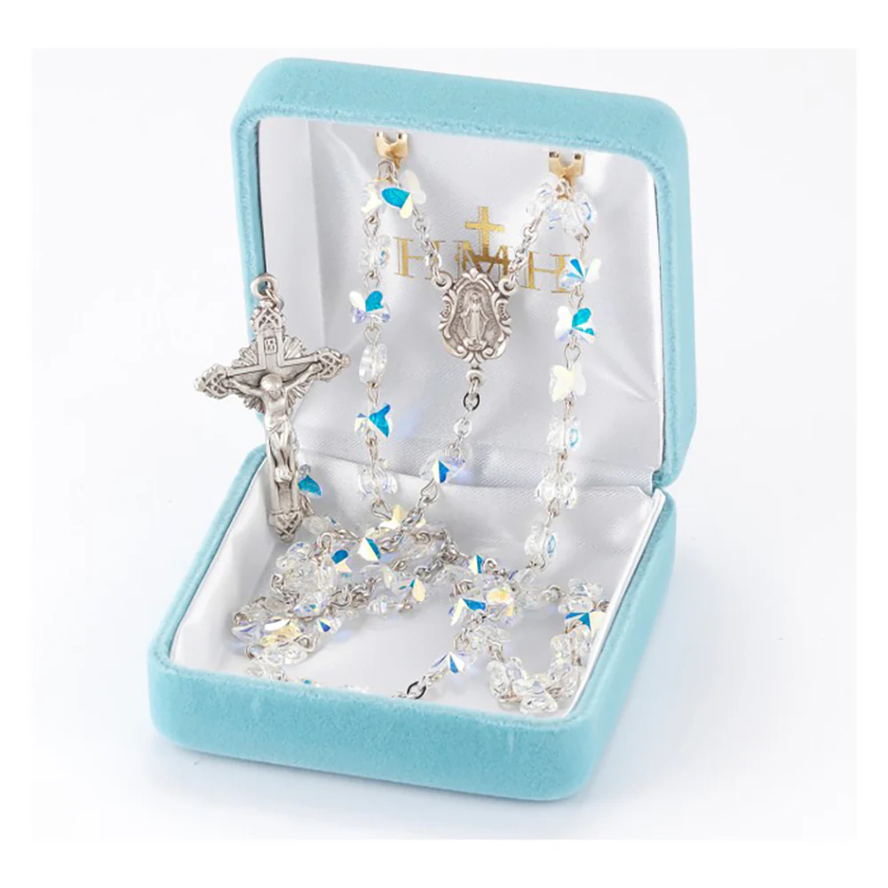 Swarovski Crystal Butterfly Rosary - Multiple Colors - Image 9