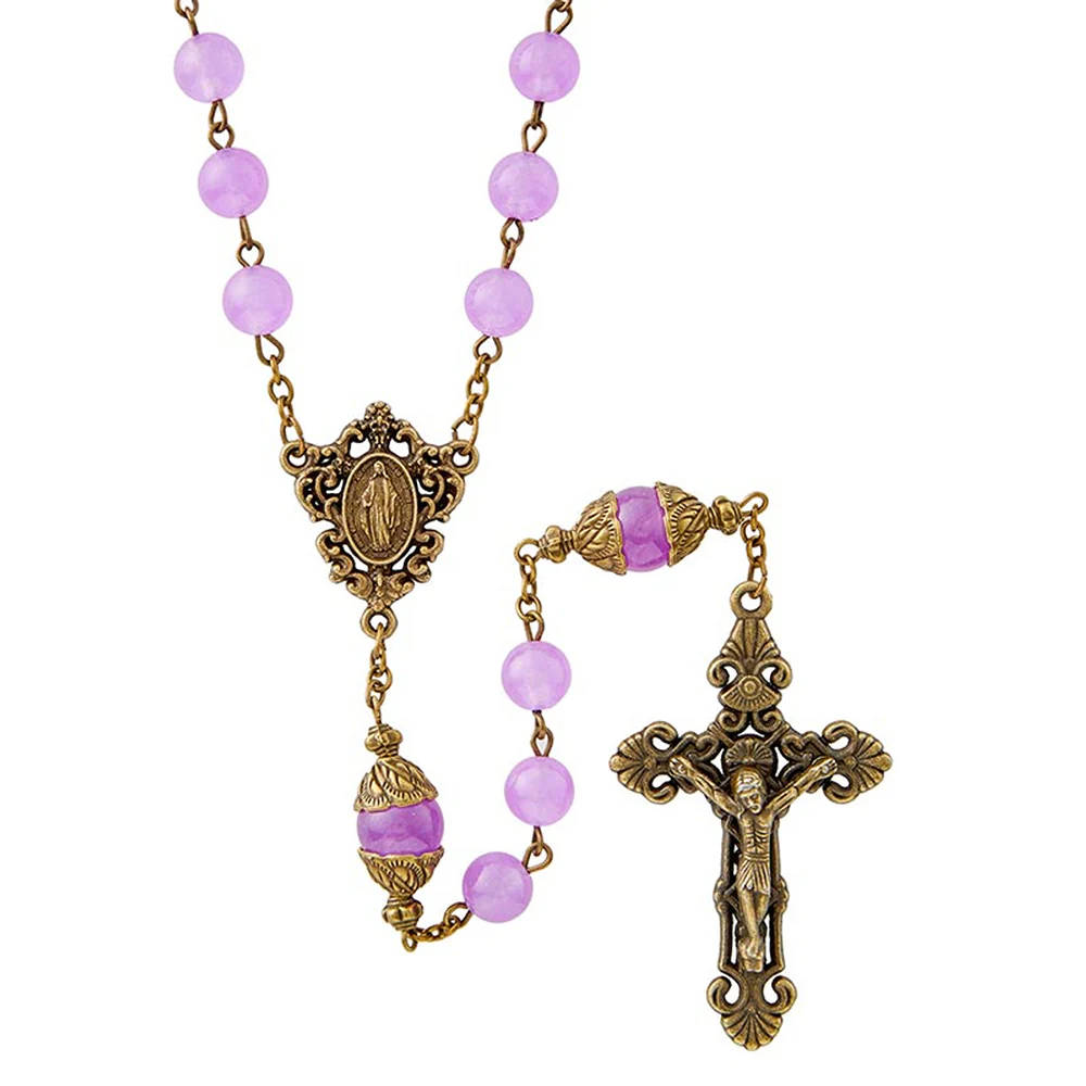 Tuscan Stone Rosary - Multiple Colors - Image 4